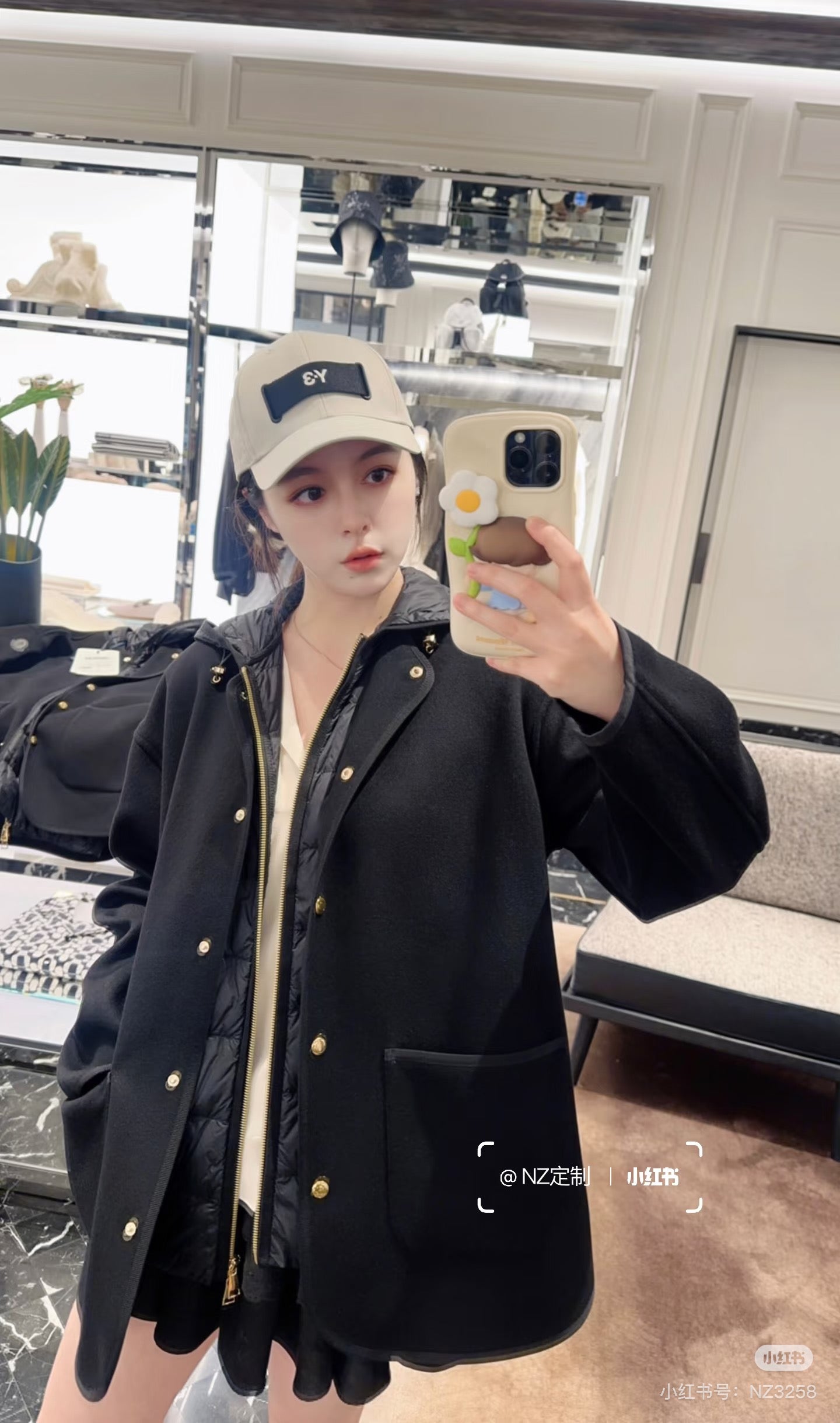 Monc* 25fw cashmere two-piece set