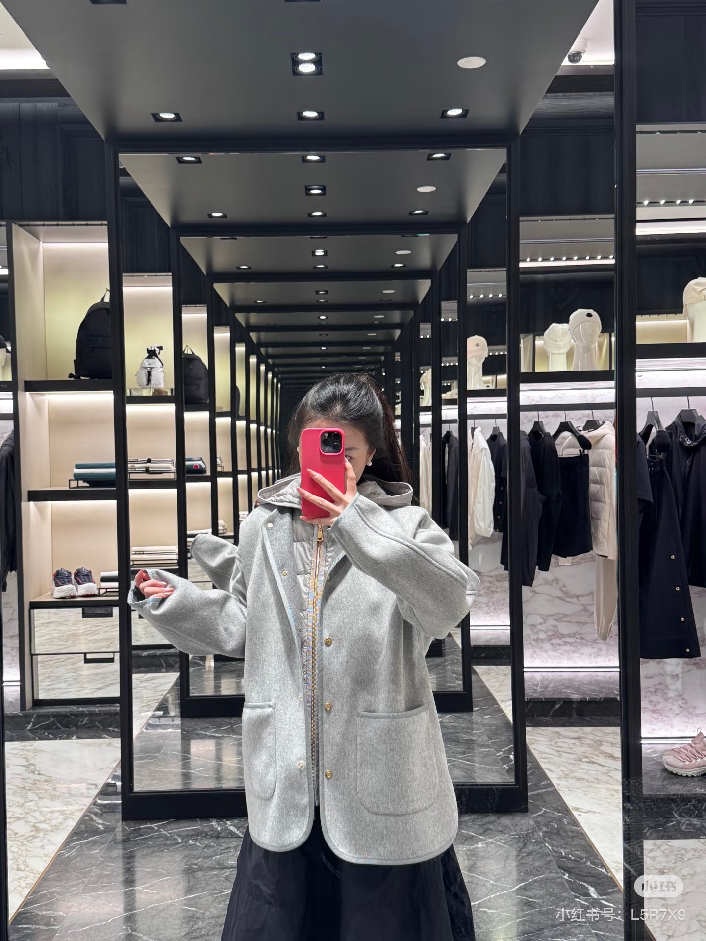 Monc* 25fw cashmere two-piece set